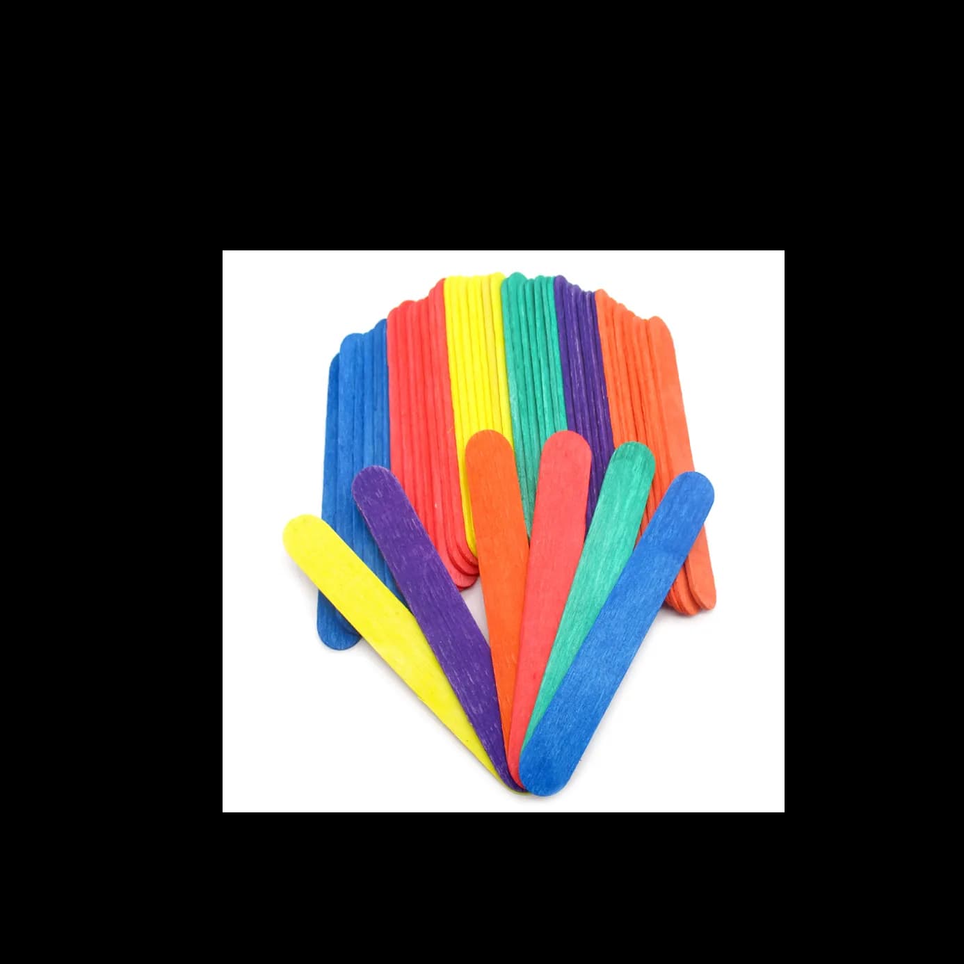 چوب بستنی رنگی