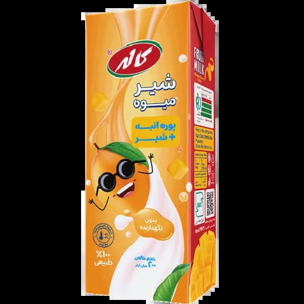 شیر میوه کاله با طعم انبه 200میل