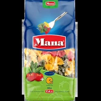 ماکارونی فرمی مانا پروانه سبزیجات 500گرم