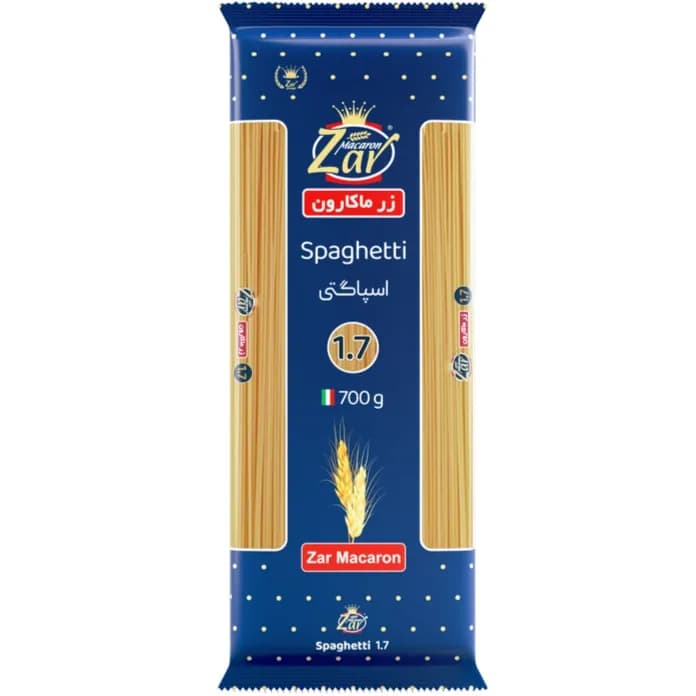 اسپاگتی زر ماکارون 1.7 700گرم