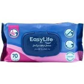 دستمال مرطوب بزرگسال ایزی لایف لاوندر 70برگ