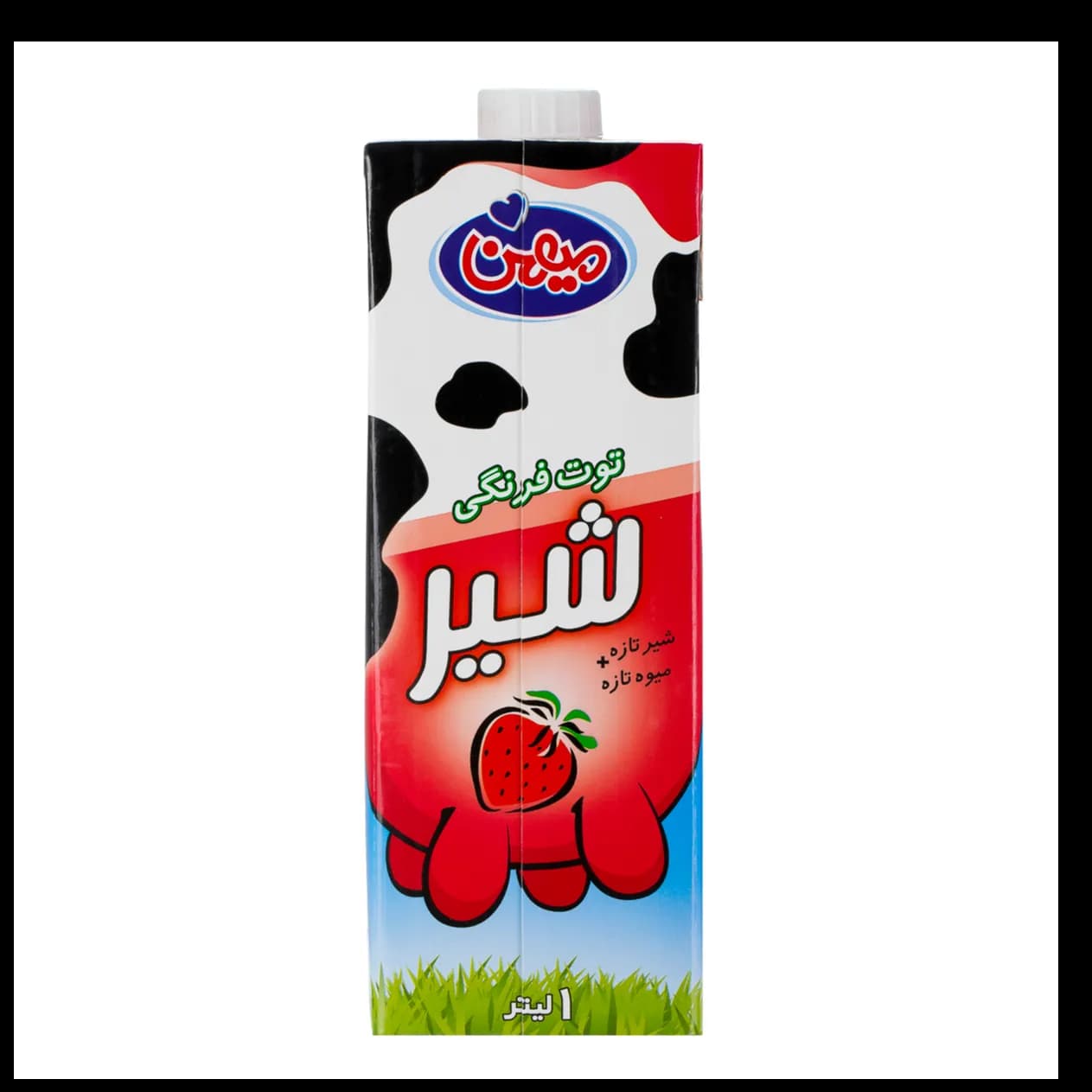 شیر توت فرنگی میهن 1لیتر