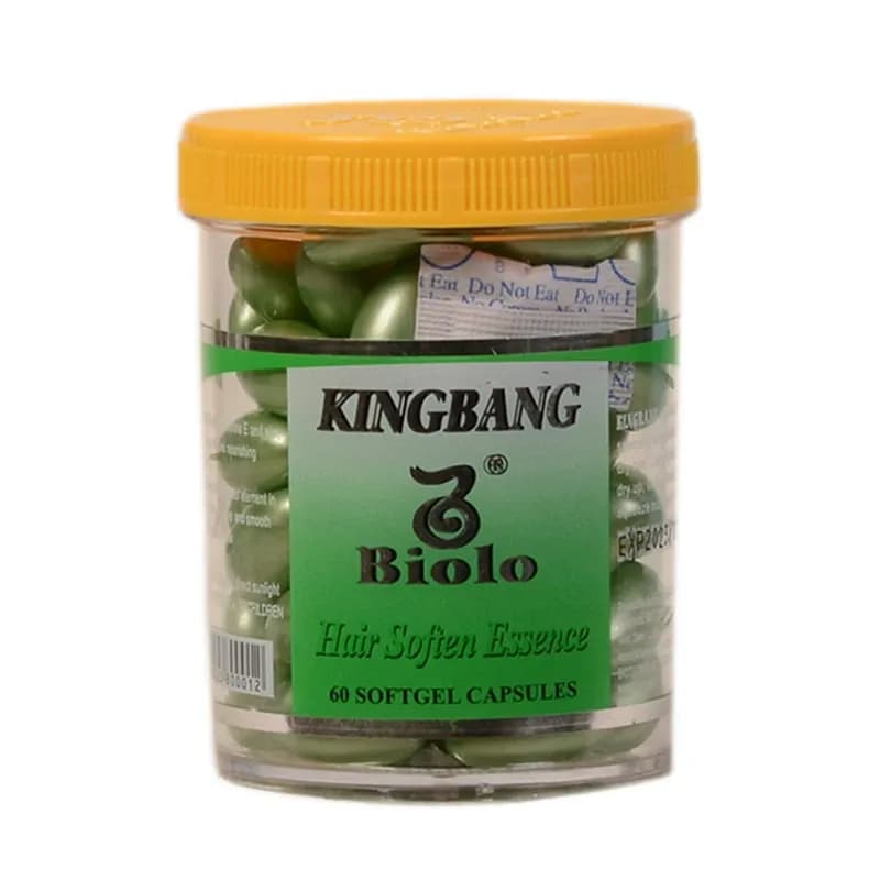 کپسول تقویت کننده مو کینگ بنگ مدل کراتین بیولا 60میل 60عدد